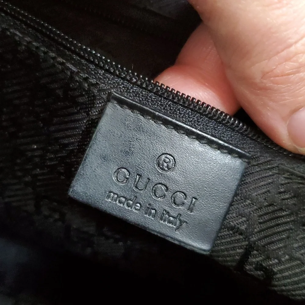 Gucci Tom Ford Era 1998 Black Leather Y2K Shoulder Bag